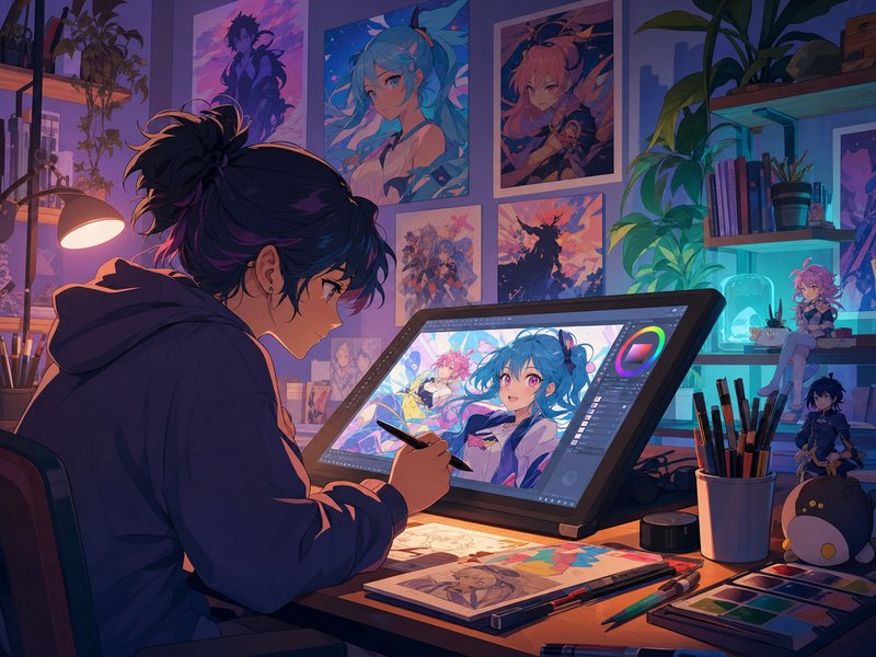 海角网 - 动漫数字艺术创作教程